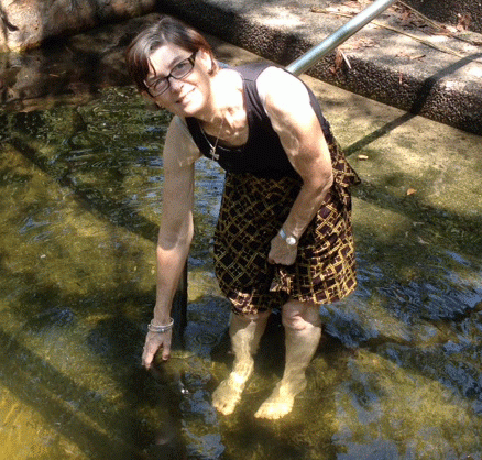Sue at Wangi Falls